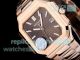 HBF Factory Copy Swiss Patek Philippe New Cubitus 9015 Brown Face Half Rose Gold Watch (4)_th.jpg